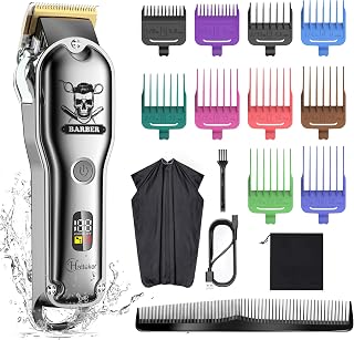 Hatteker Professional Barber Hair Clipper & Haircut Kit (IPX7)