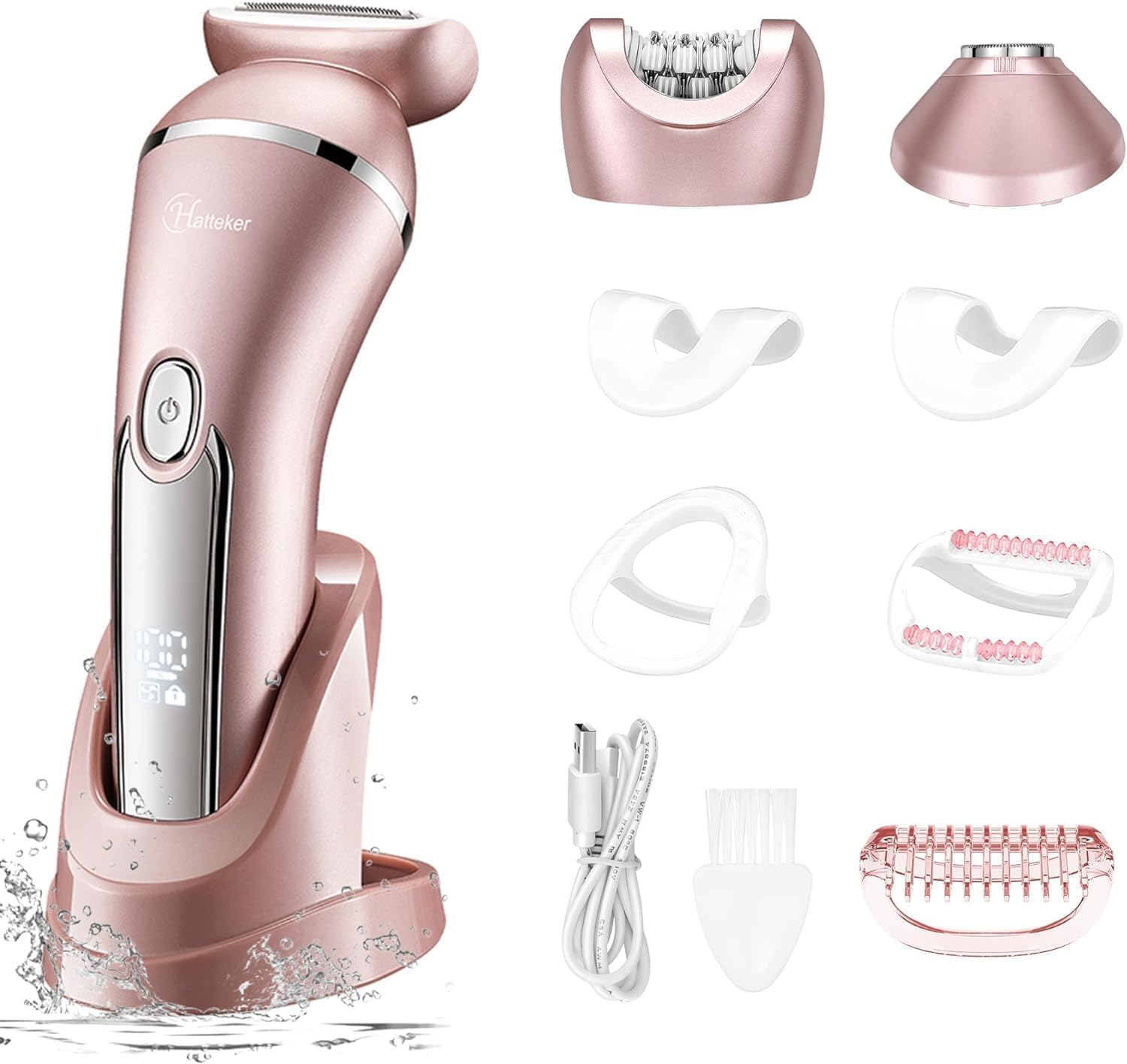 Hatteker 3-in-1 Women's Electric Epilator & Bikini Shaver Kit