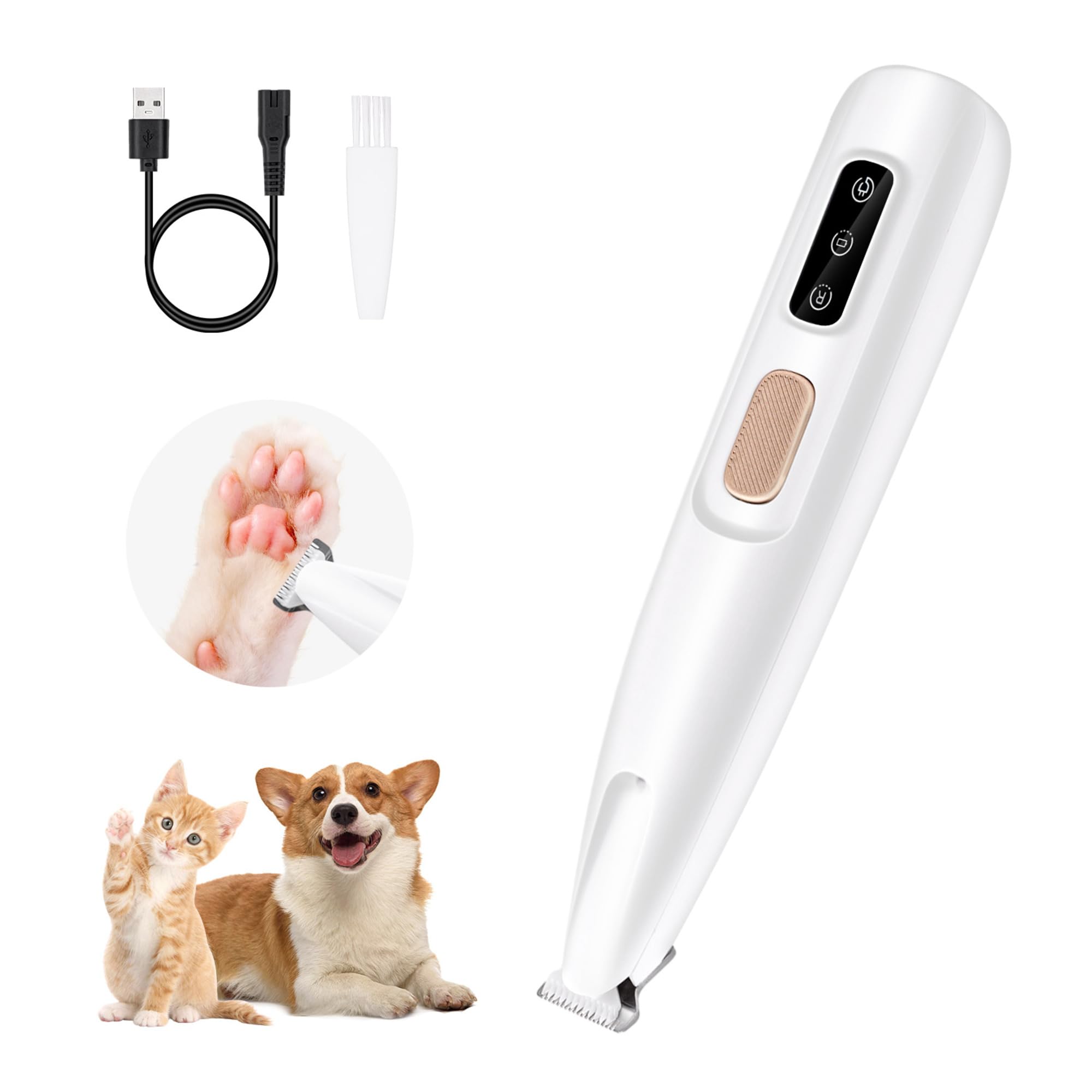 Hatteker Micro Precision Pet Paw & Detail Hair Trimmer