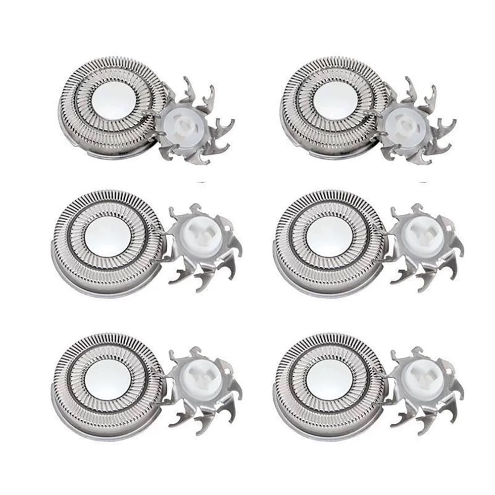 Hatteker 6-Pack Shaver Replacement Heads for Rotary Razors